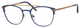 Profile View of Ernest Hemingway H4832 Womens Progressive Blue Light Glasses Navy/Bronze 49 mm