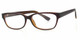 Profile View of Calabria Soho by Vivid 1009 Designer Progressive Blue Light Glasses Black Brown