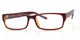 Profile View of Calabria Soho by Vivid 85 Designer Progressive Lens Blue Light Glasses in Brown
