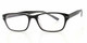 Profile View of Calabria Soho by Vivid 95 Designer Progressive Blue Light Glasses Black Crystal