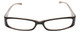Calabria Vivid 738 Designer Progressive Lens Blue Light Glasses in Black Brown