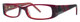 Profile View of Calabria Vivid 659 Designer Progressive Lens Blue Light Glasses Red Unisex 52mm