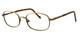 Profile View of Reptile Designer Progressive Lens Blue Light Glasses Skink in Matte Bronze Oval