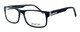 Profile View of Calabria Optical Designer Progressive Blue Light Glasses Big&Tall Style 10 Black