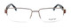 Front View of Calabria Optical Designer Progressive Blue Light Glasses Big&Tall Style 11 Brown
