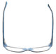 Top View of Calabria Splash SP61 Designer Progressive Lens Blue Light Glasses in Demi-Blue