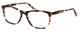 Profile View of Calabria Splash SP62 Designer Progressive Lens Blue Light Glasses Brown Classic