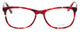 Front View of Calabria Splash SP62 Designer Progressive Lens Blue Light Glasses in Wine Cateye