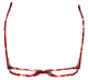 Top View of Calabria Splash SP62 Designer Progressive Lens Blue Light Glasses in Wine Cateye