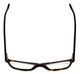 Top View of Calabria Viv Designer Progressive Blue Light Glasses 867 in Matte-Demi-Black