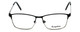 Front View of Esquire Designer Progressive Lens Blue Light Glasses EQ1522 in Black 55mm Square