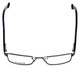 Top View of Esquire Designer Progressive Lens Blue Light Glasses EQ1523 Navy 53mm Rectangle