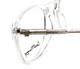 Close Up View of Ernest Hemingway Designer Progressive Lens Blue Light Glasses 4677 in Crystal