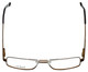 Top View of Big&Tall Designer Progressive Blue Light Glasses 2 Brown Black Men's Metal 60mm