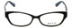 Front View of Ecru Designer Progressive Lens Blue Light Glasses Ferry-032 in Cerulean 53mm