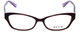 Front View of Ecru Designer Progressive Lens Blue Light Glasses Ferry-033 in Blush 53mm Cateye