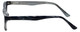 Side View of Metro Designer Progressive Lens Blue Light Glasses Metro-23-Black in Black 47mm