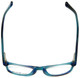 Top View of Lucky Brand Designer Progressive Blue Light Glasses Dynamo-Aqua in Aqua 45mm