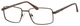 Front View of Dale Earnhardt, Jr Designer Blue Light Blocking Glasses 6817 in Satin Brown 53mm