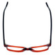 Top View of Ernest Hemingway Designer Blue Light Glasses H4617 (Small) in Red-Black 48mm