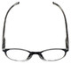 Top View of Calabria R770 Neck Hanging Designer Progressive Blue Light Glasses in Black 57mm