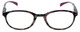 Front View of Calabria R772 Designer Blue Light Block Glasses Purple Unisex Acetate Oval 49 mm