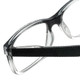 Close Up View of Calabria R125 Designer Progressive Blue Light Block Glasses Black Acetate 53 mm