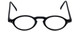 Front View of Calabria 4365 Oval Designer Progressive Blue Light Glasses in Matte Black 42 mm