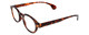 Profile View of Calabria Elite Progressive Blue Light Glasses R217 Professor Type 46 mm Tortoise