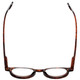 Top View of Calabria Elite Progressive Blue Light Glasses R217 Professor Type 46 mm Tortoise