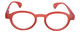 Front View of Calabria Elite Designer Blue Light Blocking Glasses R217 Professor 46 mm in Pink