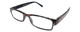 Profile View of Calabria Mira Square Designer Blue Light Blocking Glasses 50mm Swirl Multi-Color