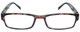Front View of Calabria Mira Square Designer Blue Light Blocking Glasses 50mm Swirl Multi-Color