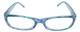 Front View of Calabria Dora Round&Oval Designer Progressive Blue Light Glasses 50 mm Blueberry