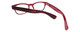 Close Up View of Calabria Drew Square Designer Progressive Blue Light Glasses 48 mm Marsala Smoke