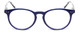 Front View of Calabria MDR8003 Designer Reading Eye Glasses with Custom Cut Powered Lenses in Navy Blue Crystal Spot Unisex Oval Full Rim Acetate 47 mm