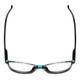Top View of Calabria MDR8004 Ladies Cateye 49mm Reading Glasses in Green Tortoise Black Fade
