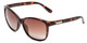 Profile View of Suncloud Sashay Polarized Sunglasses Unisex Acetate Classic Retro in Tortoise Havana & Brown Gradient