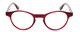 Front View of Ann Taylor ATR030 Women Round 47mm Designer Reading Glasses in Red Pink Tortoise