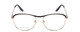 Front View of Scott&Zelda SZ7451 Designer Reading Eye Glasses with Custom Cut Powered Lenses in Matte Black Gold Gloss Tips Unisex Classic Full Rim Metal 55 mm