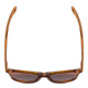 Top View of Coyote Wood Classic Polarized Sunglasses Black Orange Tortoise Walnut/Brown 52mm