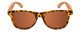 Coyote Wood Classic Polarized Sunglasses Black Orange Tortoise Walnut/Brown 52mm