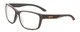 Profile View of Smith Optics Basecamp Designer Reading Eye Glasses in Matte Gravy Grey Unisex Square Full Rim Acetate 58 mm