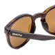 Close Up View of Smith Eastbank Round Sunglasses Tortoise Havana Brown Gold & Carbonic Brown 52mm