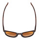 Top View of Smith Eastbank Sunglass Matte Tortoise Havana Brown Gold/CP Polarized Brown 52mm