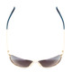 Top View of Smith Serpico 2 Aviator Sunglasses in Gold/Chromapop Polarized Blue Mirror 65 mm