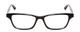 Front View of Jones New York J230 Designer Single Vision Prescription Rx Eyeglasses in Black Tortoise Alligator Skin Print Ladies Square Full Rim Acetate 48 mm
