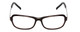 Front View of Porsche Designs P8207-A Designer Reading Eye Glasses with Custom Cut Powered Lenses in Dark Brown Unisex Cateye Full Rim Acetate 53 mm