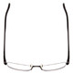 Top View of Porsche Designs P8211-D Unisex Oval Semi-Rimless Reading Glasses in Black 52 mm
