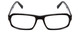 Front View of Porsche Designs P8215-A Unisex Designer Reading Glasses Black Carbon Fiber 55 mm
